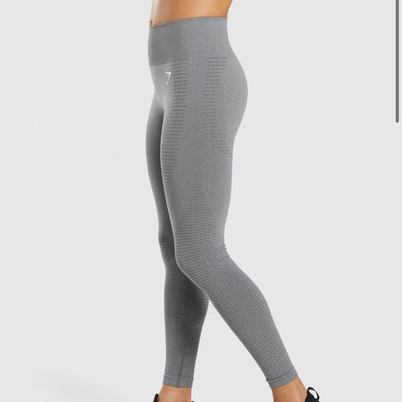 Gymshark Vital Seamless 2.0 leggings in Smokey Grey Marl - Picture 5 of 6